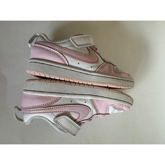 Nike Court Borough Low Recraft Sneakers Toddler Shoes White Pink Foam DQ0473-100 - Picture 5 of 9